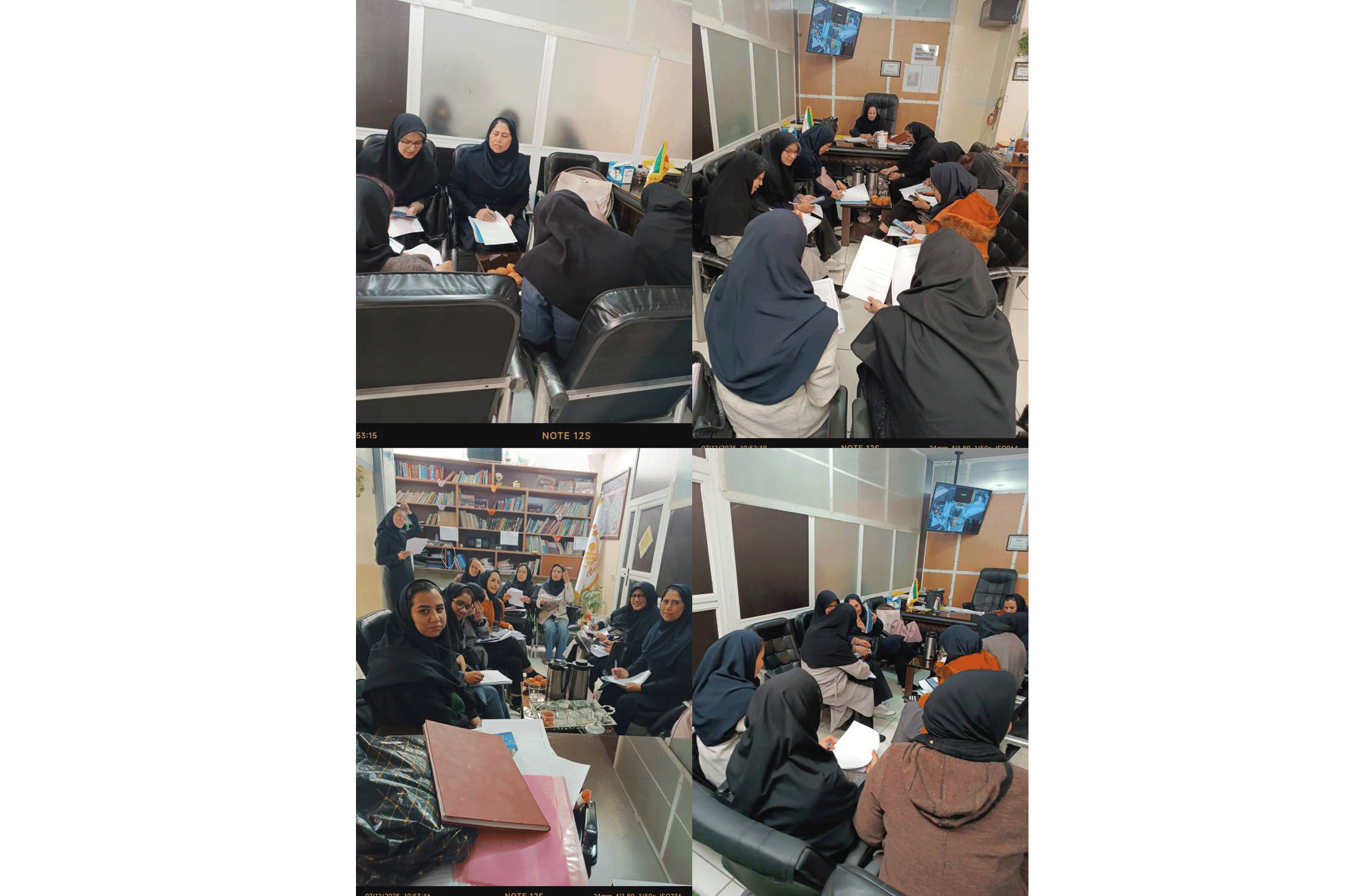 شرکت دبیران آموزشگاه در کارگاه های سفر یادگیری توسط مدرس میانی اداره جهت ارتقای سطح علمی کارکنان